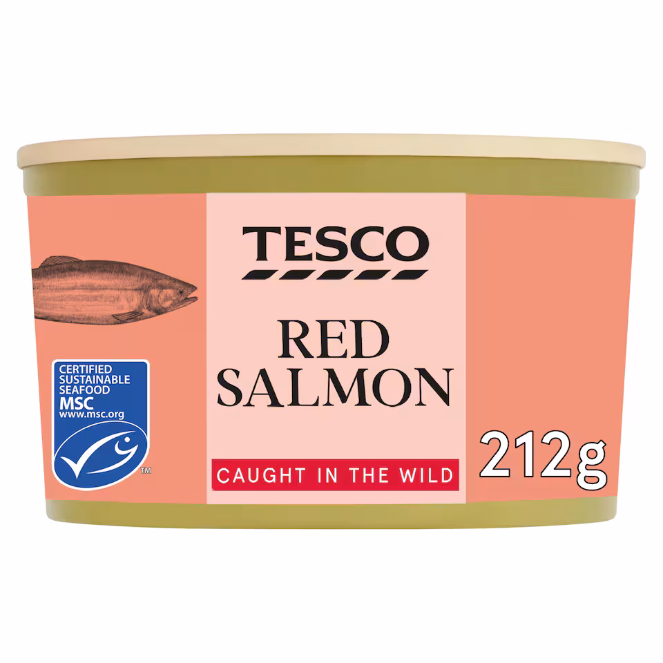 Tesco Wild Pacific Red Salmon 212G
