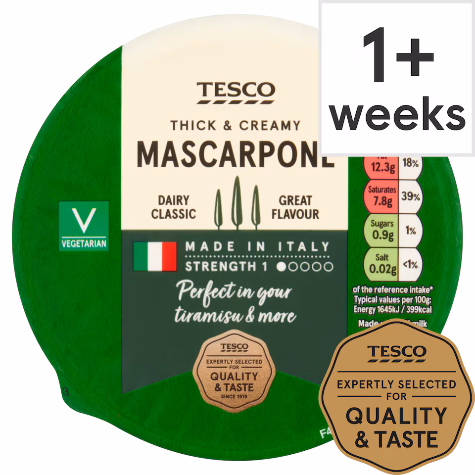 Tesco Mascarpone Cheese 250 G