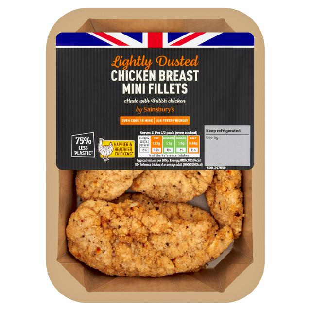 Sainsbury's Lightly Dusted Chicken Mini Fillets 305g