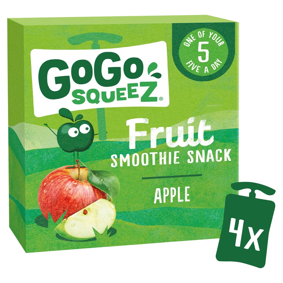 Gogo Squeez Fruit Snack Apple 4X90g