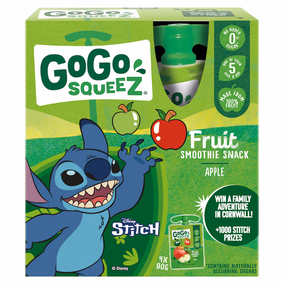 Gogo Squeez Fruit Snack Apple 4X90g