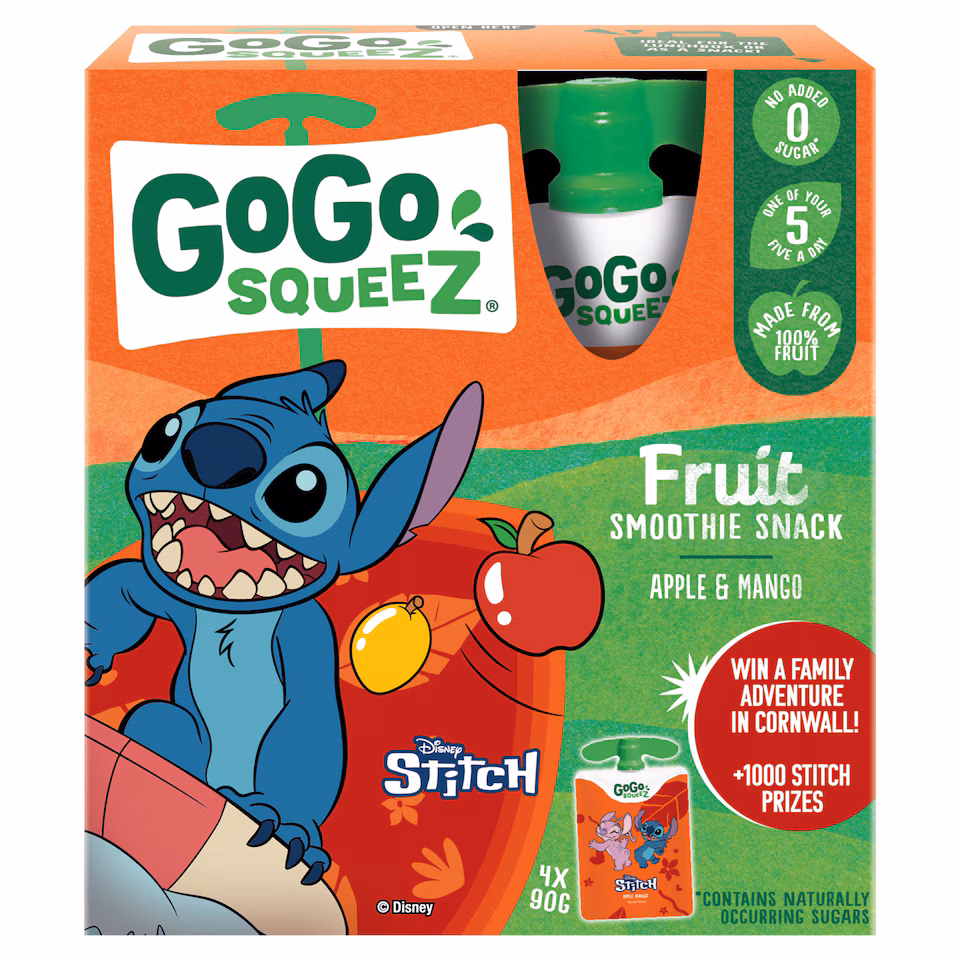 Gogo Squeez Fruit Snack Apple Mango 4X90g