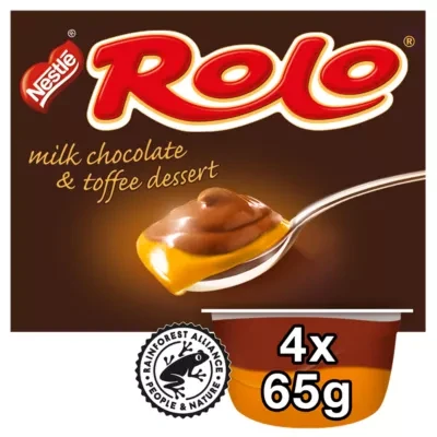 Rolo Milk Chocolate & Toffee Dessert 4 x 65g