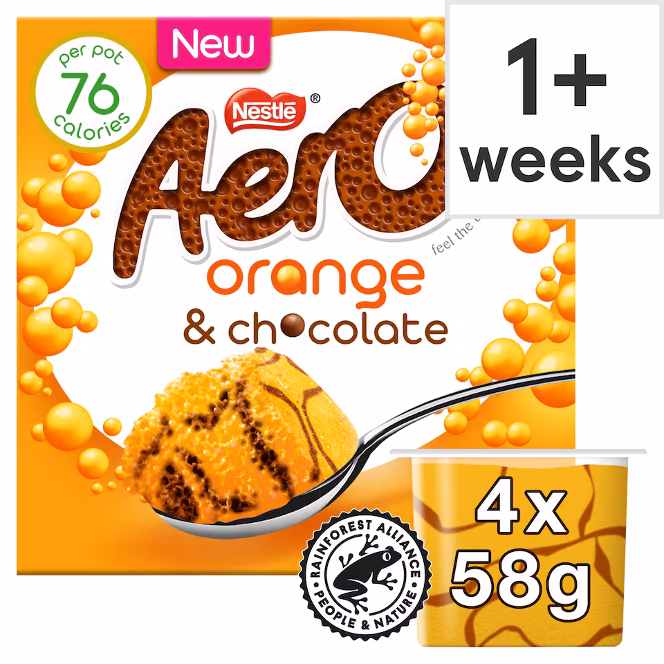 Aero Orange & Chocolate Mousse 4 x 58g