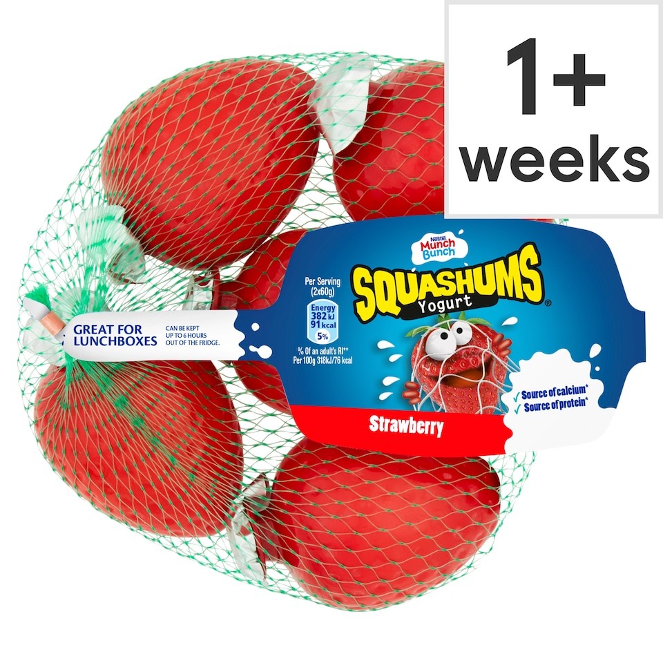 Munch Bunch Squashums Yogurt - Strawberry 5x60g