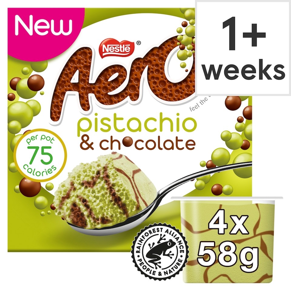 Aero Pistachio & Chocolate Mousse 4 x 58g