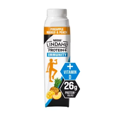 Lindahls Protein+ Immunity Pineapple Mango & Peach Flavour 330ml