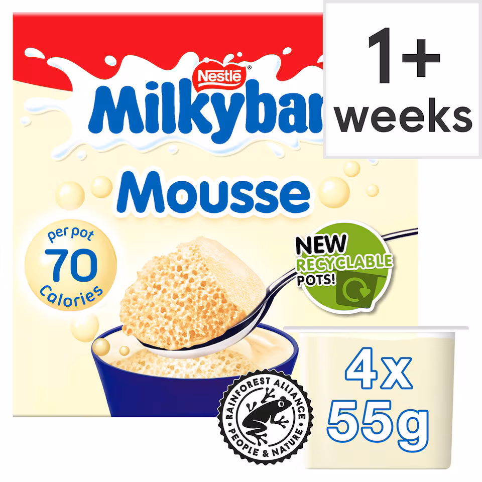 Nestle Milkybar Mousse 4 X55g