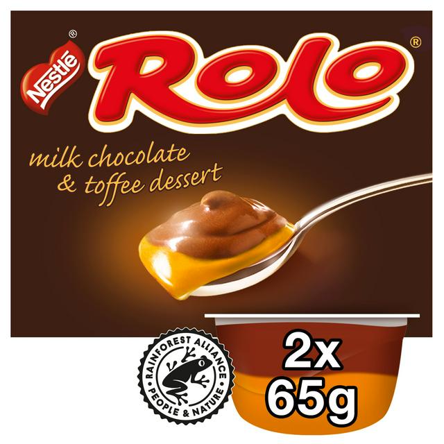 Rolo Delicious Milk Chocolate & Toffee Dessert 2 x 65g
