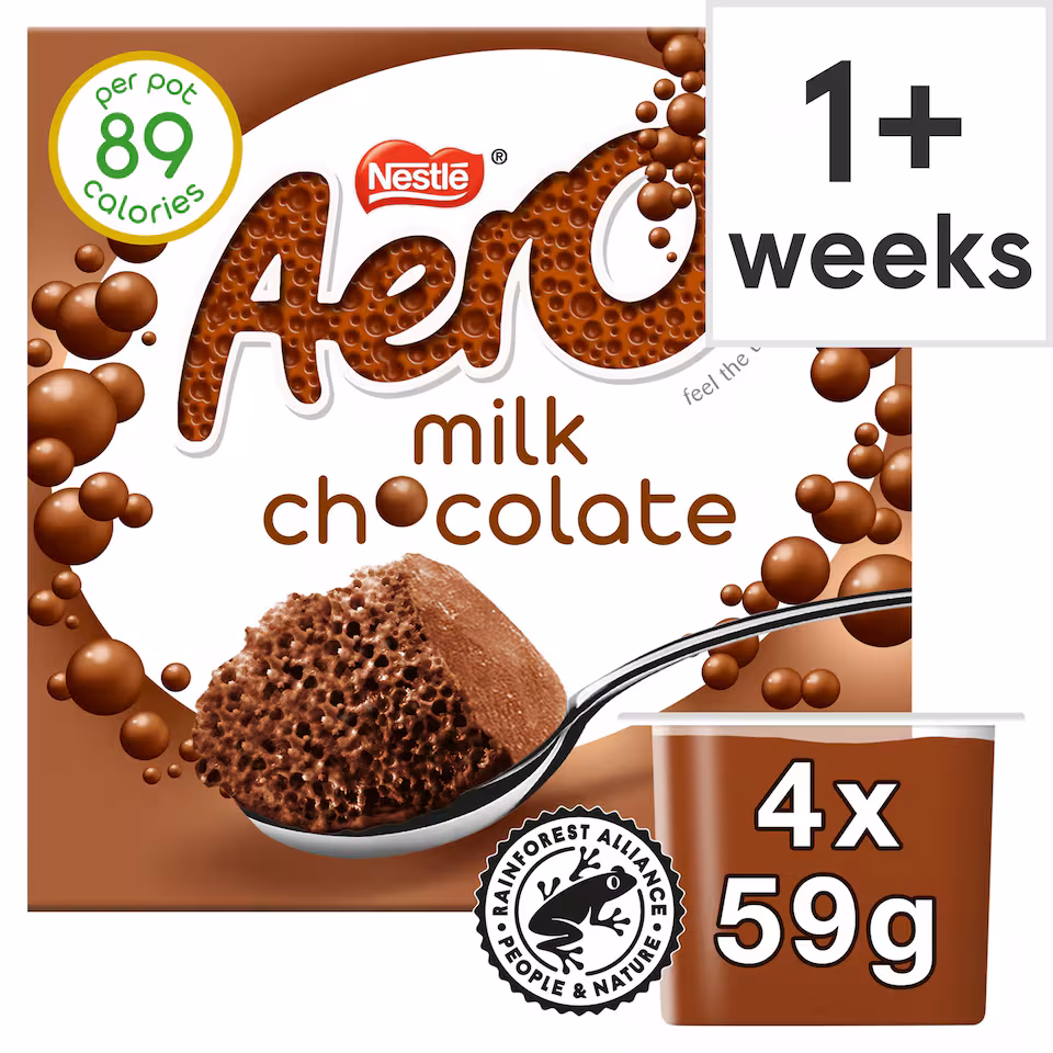 Aero Chocolate Mousse 4 X59g