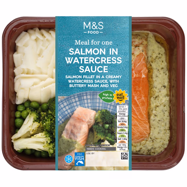 M&S Meal for One Salmon in Watercress Sauce