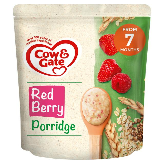 Cow & Gate Red Berry Wholegrain Porridge Baby Cereal 200g