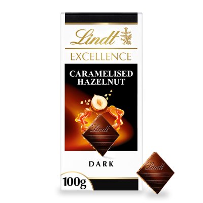 Lindt Excellence Caramelised Hazelnut Dark Chocolate Bar