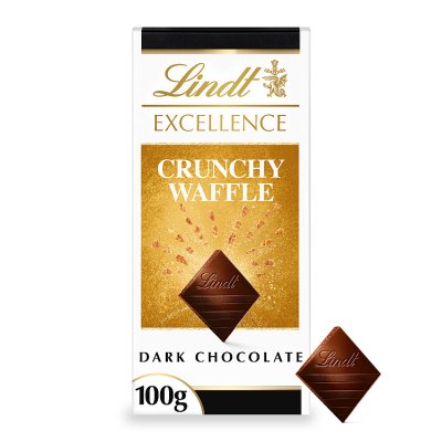 Lindt Excellence Dark Chocolate Crunchy Waffle Bar