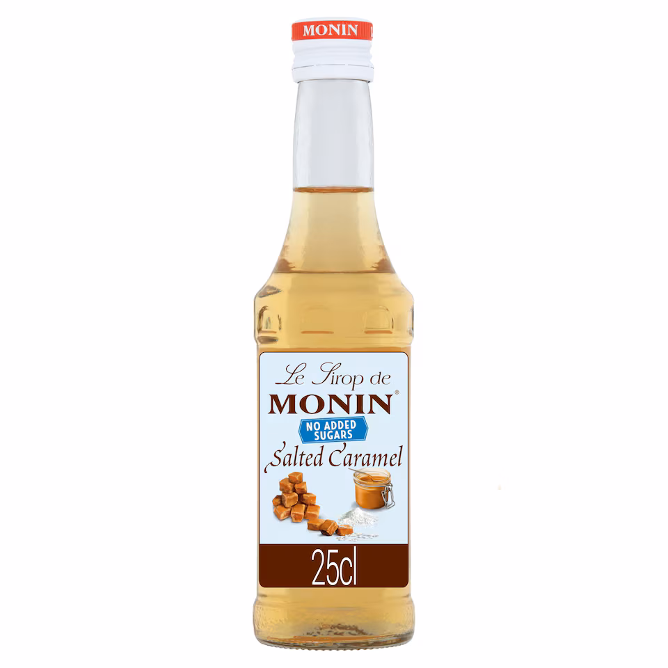Monin No Added Sugar Salted Caramel Syrup 25Cl