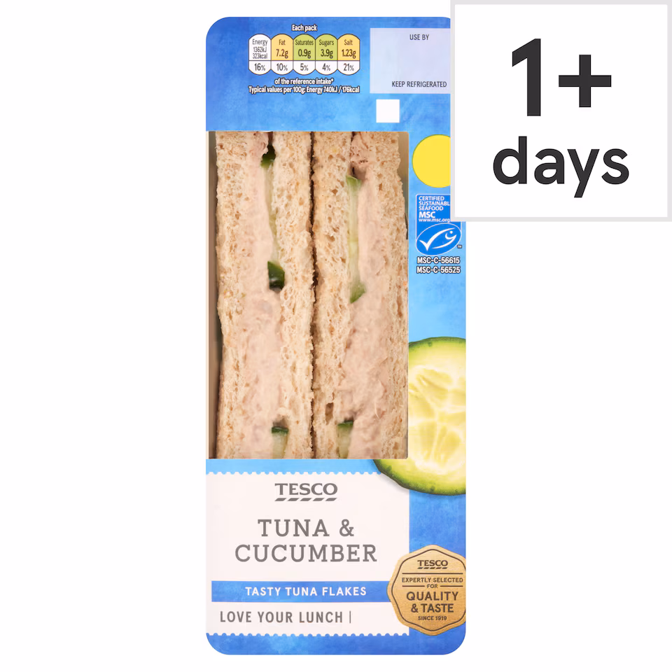 Tesco Tuna & Cucumber Sandwich