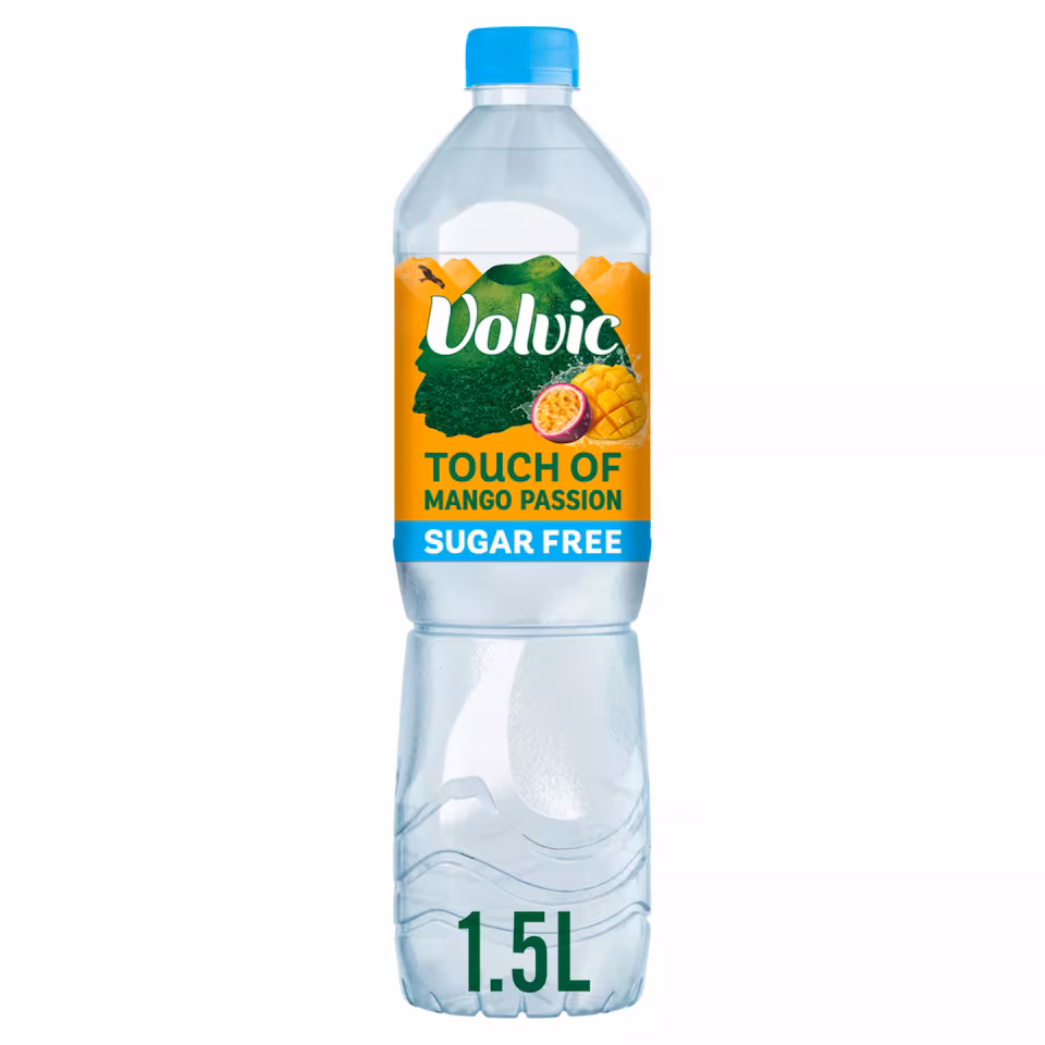 Volvic Touch of Fruit Mango & Passion Fruit Sugar Free Still Flavoured Water 1.5L