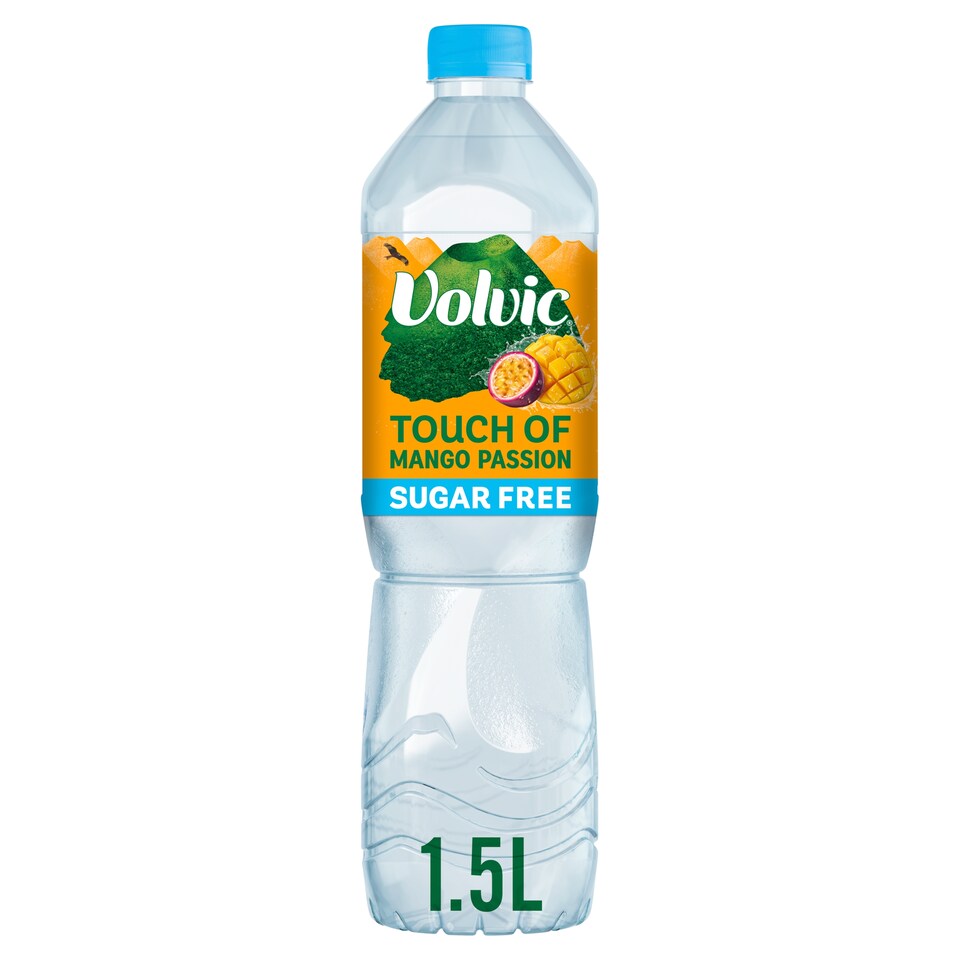 Volvic Touch of Fruit Mango & Passion Fruit Sugar Free Still Flavoured Water 1.5L