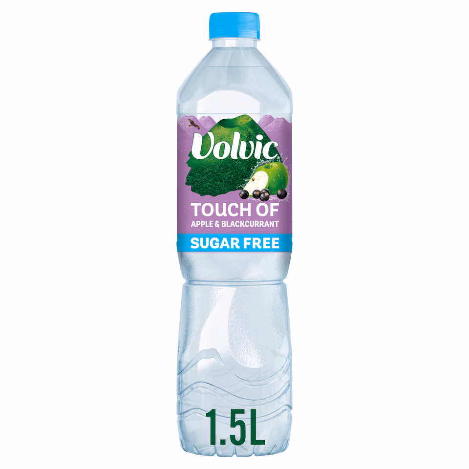 Volvic Touch of Fruit Apple & Blackcurrant Sugar Free Still Flavoured Water 1.5L