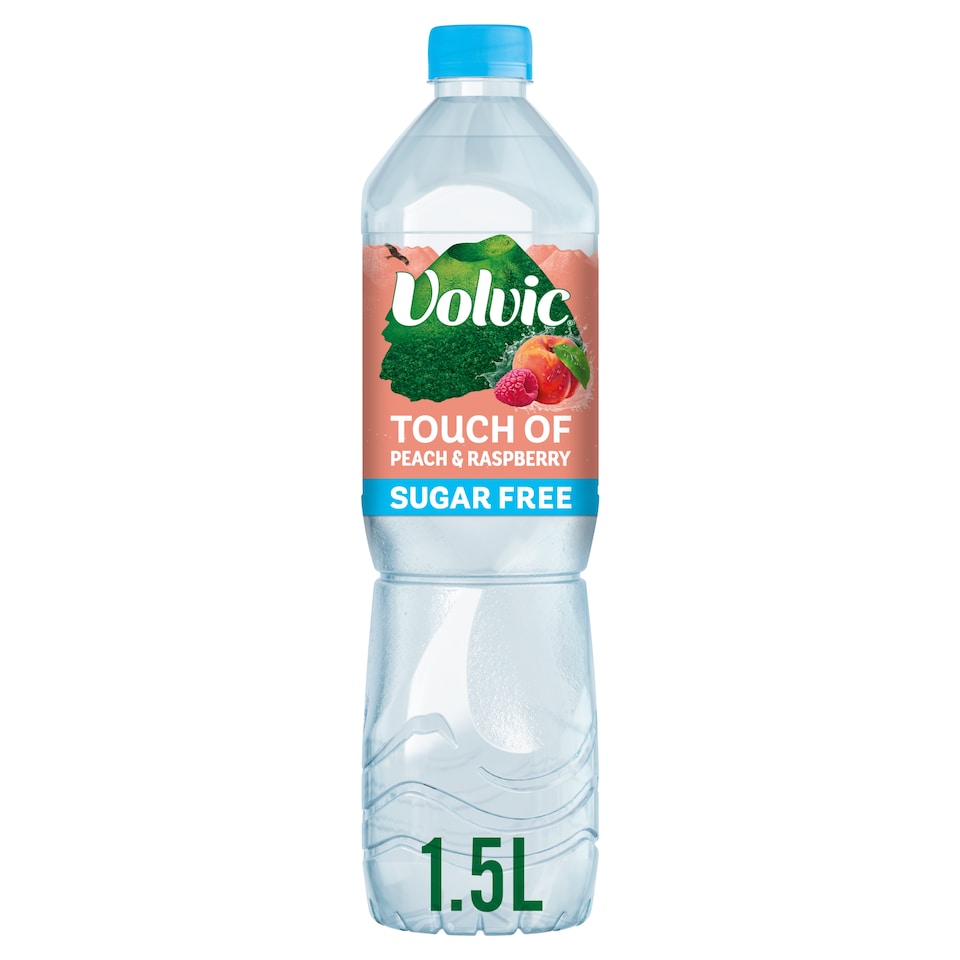 Volvic Touch of Fruit Peach & Raspberry Sugar Free Still Flavoured Water 1.5L