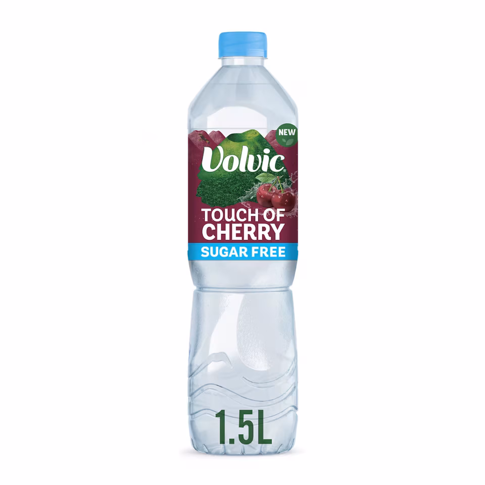 Volvic Touch of Fruit Sugar Free Cherry Natural Flavoured Water 1.5L