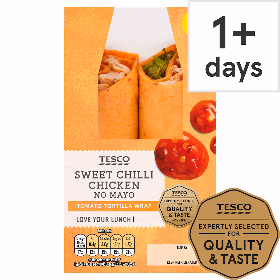 Tesco Sweet Chilli Chicken Wrap