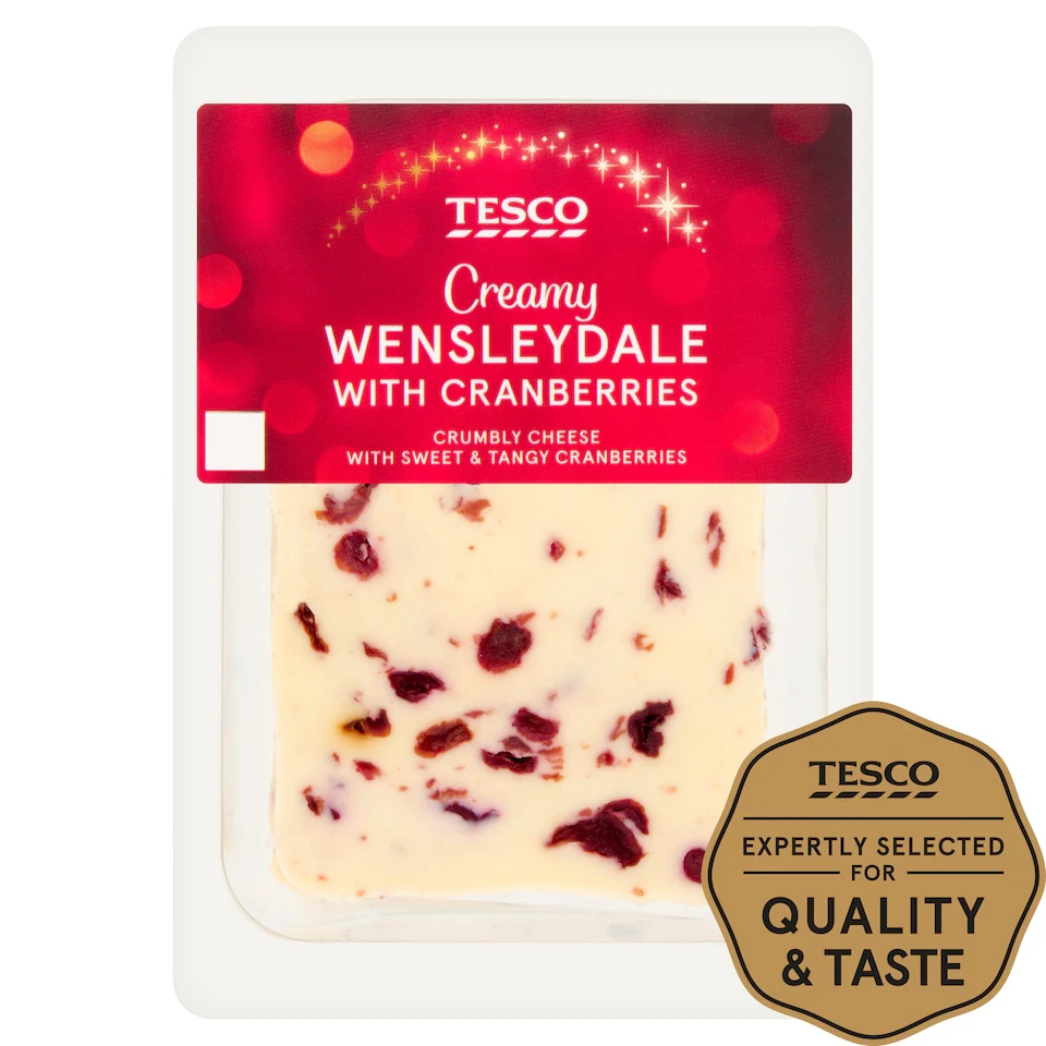 Tesco Wensleydale Cheese with Cranberries 200g