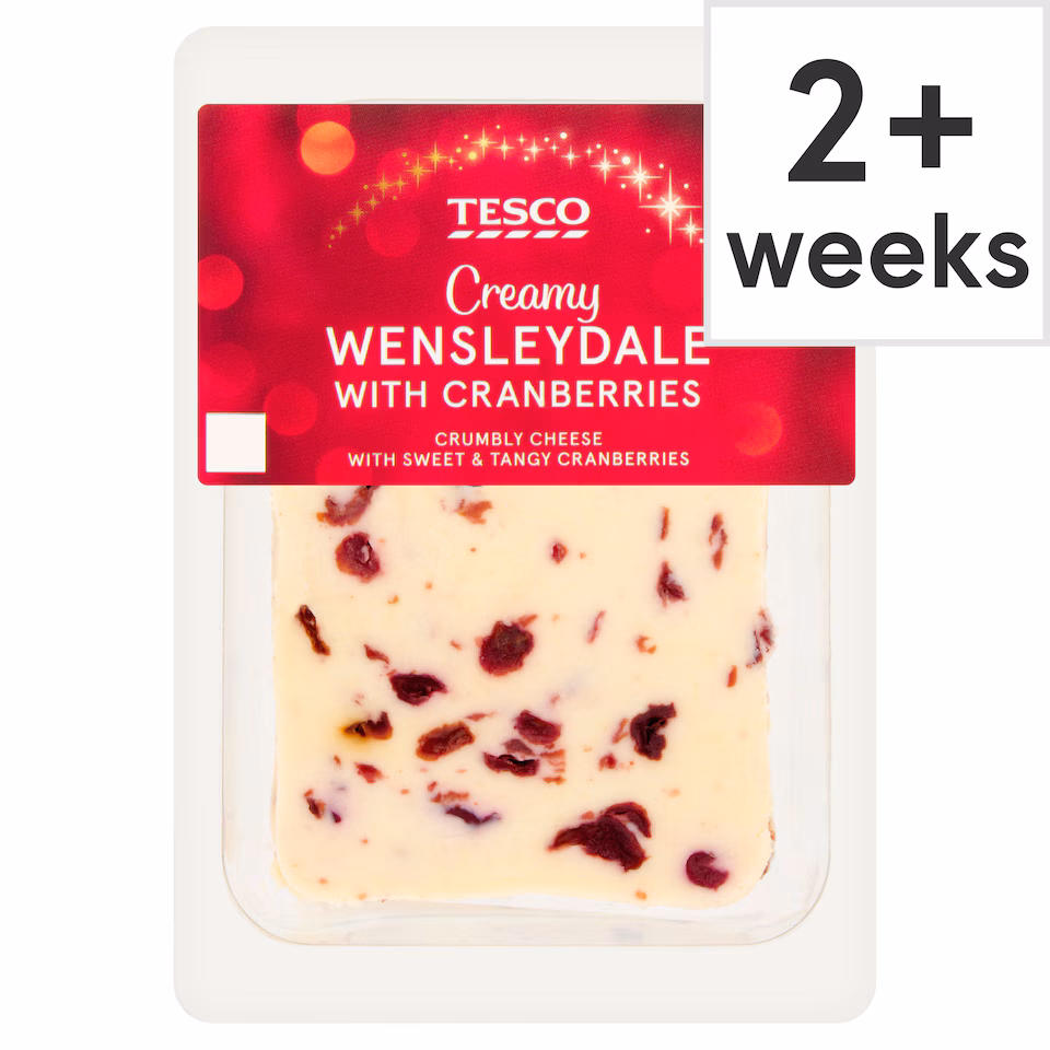 Tesco Wensleydale Cheese with Cranberries 200g
