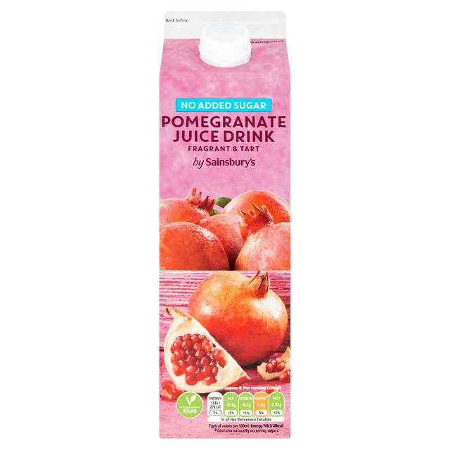 Sainsbury's Pomegranate Juice Drink, No Added Sugar 1L