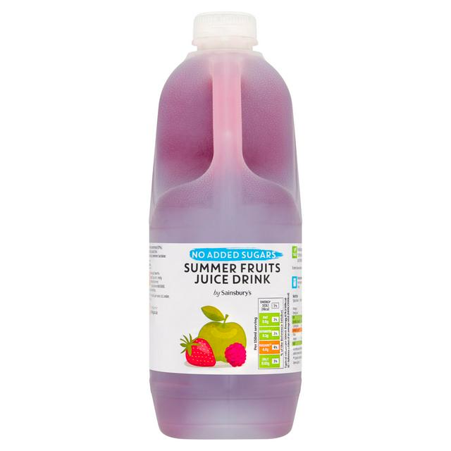Sainsbury's No Added Sugar Summer Fruits Juice Drink 2L