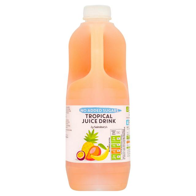 Sainsbury's Tropical Juice Drink, No Added Sugar 2L