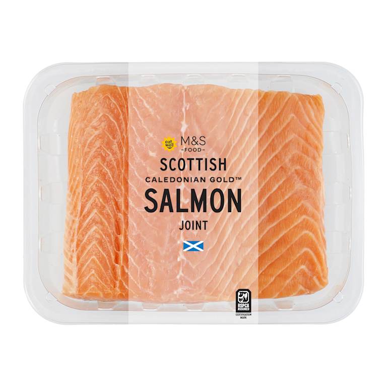 M&S Caledonian Gold Scottish Salmon Fillet Joint