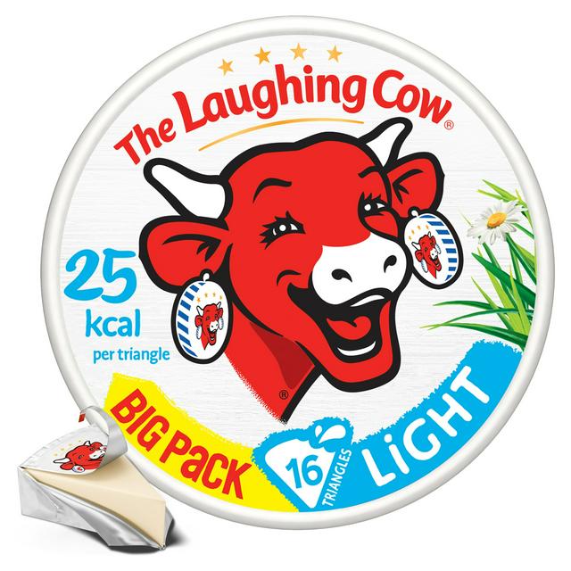 The Laughing Cow Light Cheese Spread Triangles x16 240g