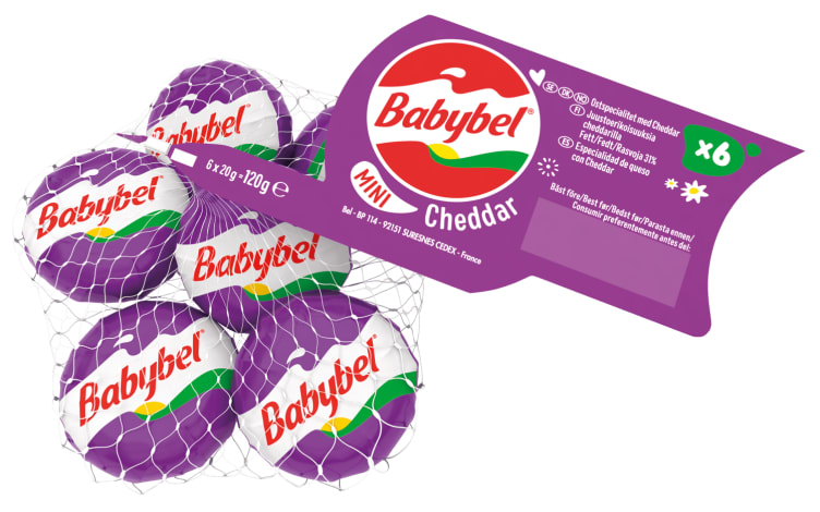 Babybel Mini Cheddar 6x20g