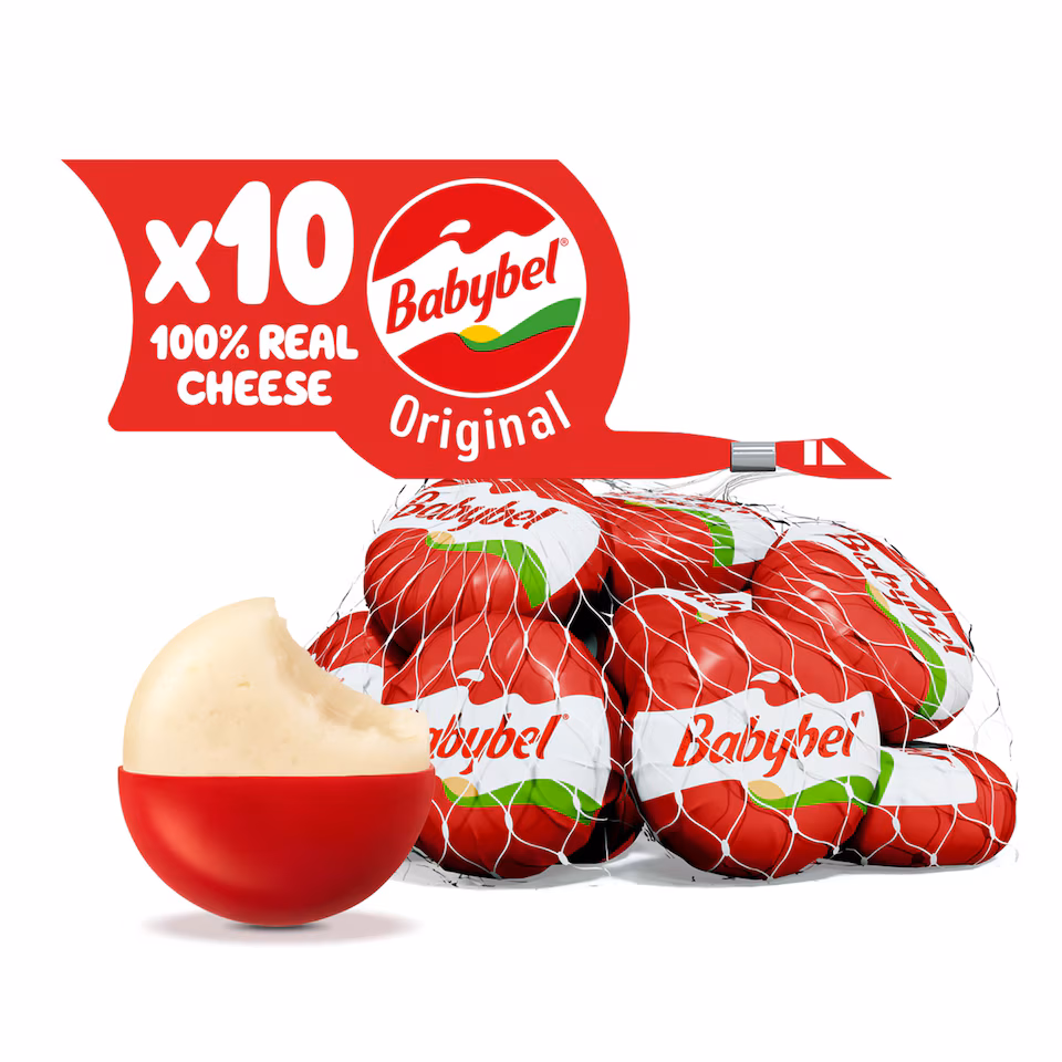 Mini Babybel Original Cheese Snacks 10X20g 200G