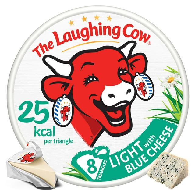 The Laughing Cow Light Blue Cheese Spread Triangles x8 120g