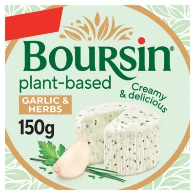 Boursin BOURSIN Garlic & Herbs Vegan Alternative to Cheese 150g