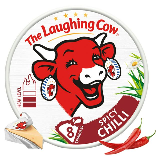 The Laughing Cow Chilli Cheese Spread Triangles x8 128g