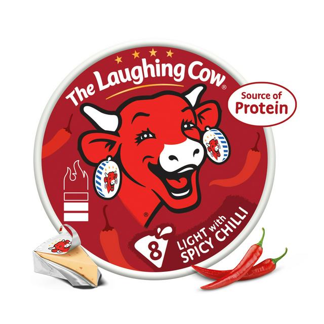 The Laughing Cow Chilli Cheese Spread Triangles x8 128g