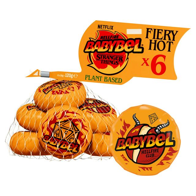 Babybel Mini Hellfire Fiery Hot Plant Based Snacks 6 x 20g