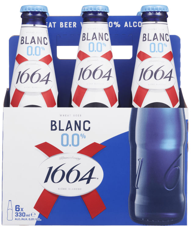 Kronenbourg 1664 Blanc Alk.Fri 0,33lx6 flaske