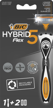 Bic Hybrid 5 Flex Barberhøvler For Menn