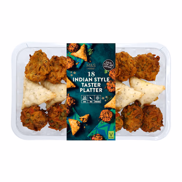 M&S 18 Indian Style Snack Selection