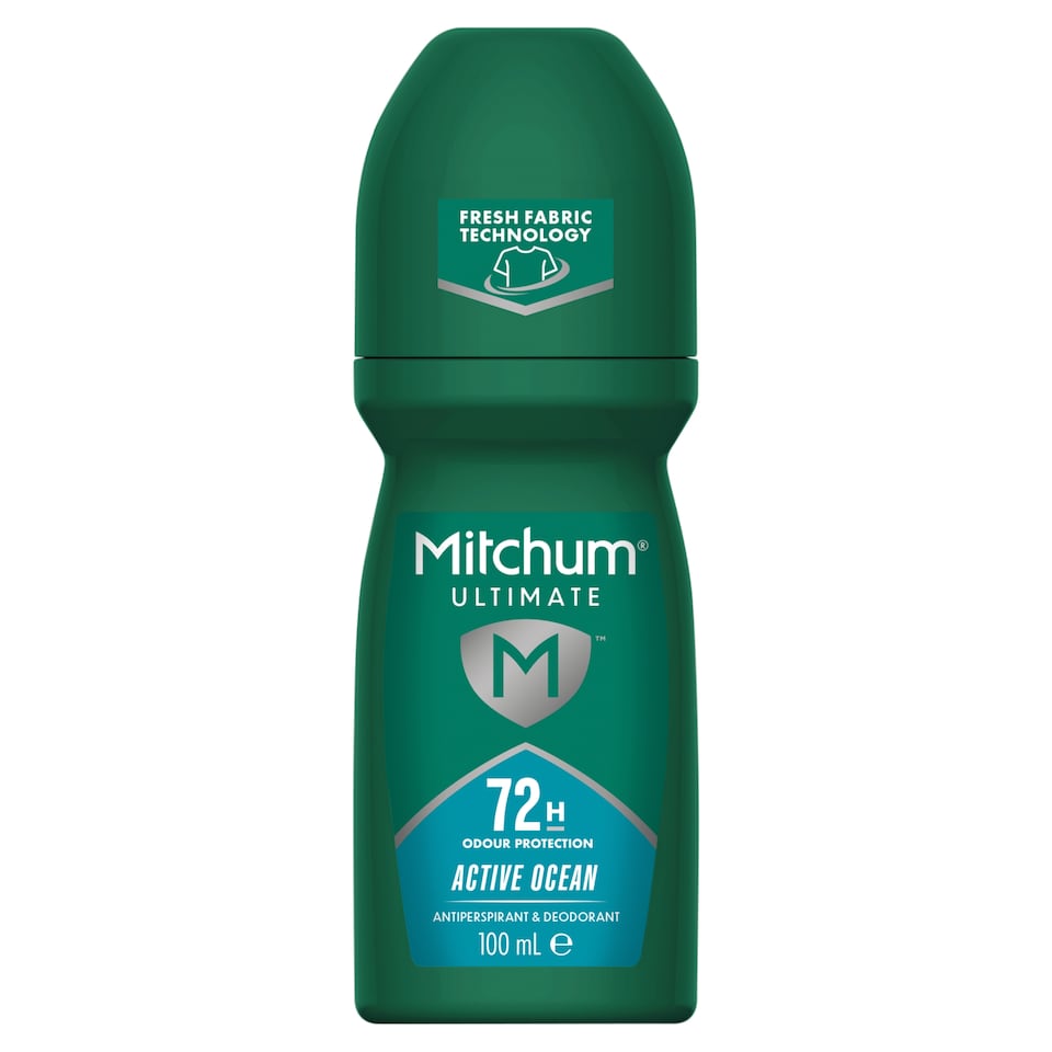 Mitchum Ultimate 72hr Odor Protection Active Ocean Roll On 100ml