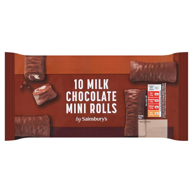 Sainsbury's Chocolate Mini Rolls Cakes x10