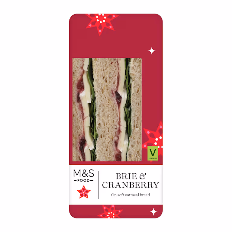 M&S Brie and Cranberry Sandwich