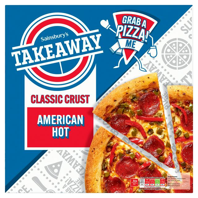 Sainsbury's Takeaway Fully Loaded American Hot Pizza 553g