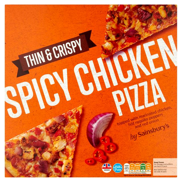 Sainsbury's Spicy Chicken Pizza 388g