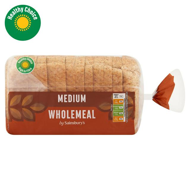 Sainsbury's Wholemeal Bread Medium 400g