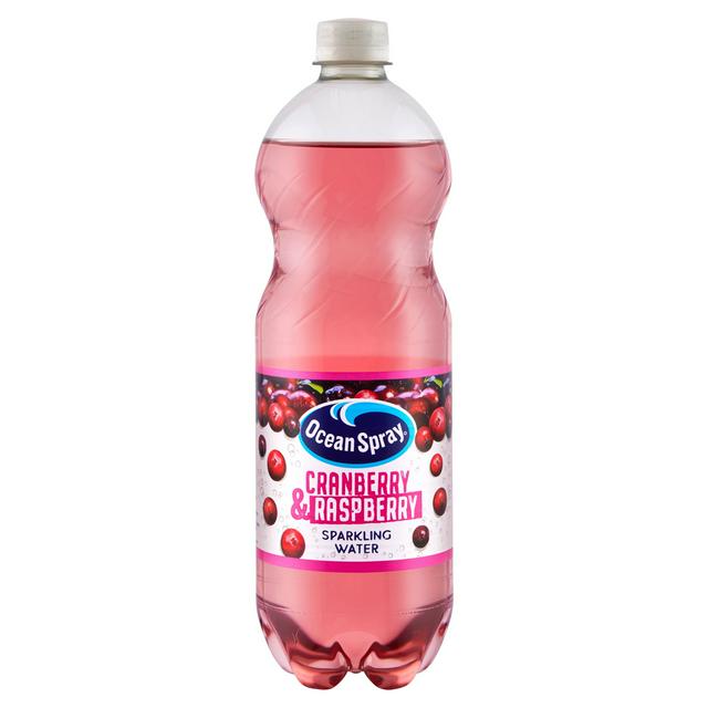 Ocean Spray Sparkling Water Cranberry & Raspberry 1L